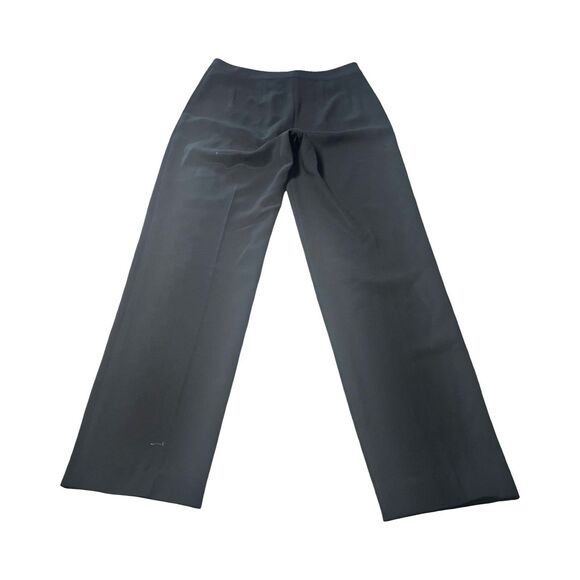 ST. JOHN Caviar Diana Pants Size 4 Black Crepe Marocain Straight Leg‎ Triacetate - Picture 3 of 3